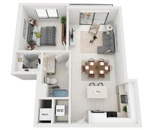Model A1 floor plan